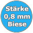 0,8 mm mit Einhängebiese Farbe: Blau mit Handlauf+Bodenschiene Blau (B08)