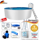 Aluwand Pool 700 x 125 Alupool Komplettset Aluminium-Pool