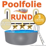Poolfolie sand 6,40 x 1,20 m x 0,8 rund bis 1,50 m
