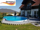 4,7 x 3,0 x 1,2 Achtformbecken Stein-Optik Achtform-Pool Stone