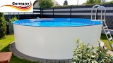 Aluwand Pool 730 x 125 Alupool Komplettset Aluminium-Pool