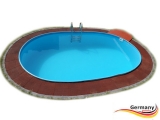 7,40 x 3,50 x 1,20 m Pool oval Komplettset