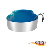 8,55 x 5,00 x 1,50 m Achtformpool-Alu Achtformbecken-Alu Pool