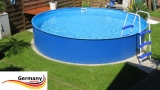 2,50 x 1,25 m Stahlwand Pool