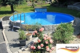 Pool mit Edelstahlwand 3,6 x 1,25 Edelstahlpool