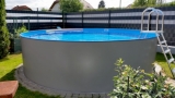 Pool mit Edelstahlwand 3,6 x 1,25 Edelstahlpool