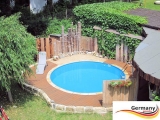 Pool mit Edelstahlwand 3,6 x 1,25 Edelstahlpool