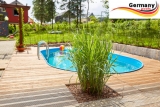4,50 x 3,00 x 1,25 m Alu Ovalpool Ovalbecken Pool oval