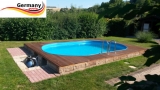 4,50 x 3,00 x 1,25 m Alu Ovalpool Ovalbecken Pool oval
